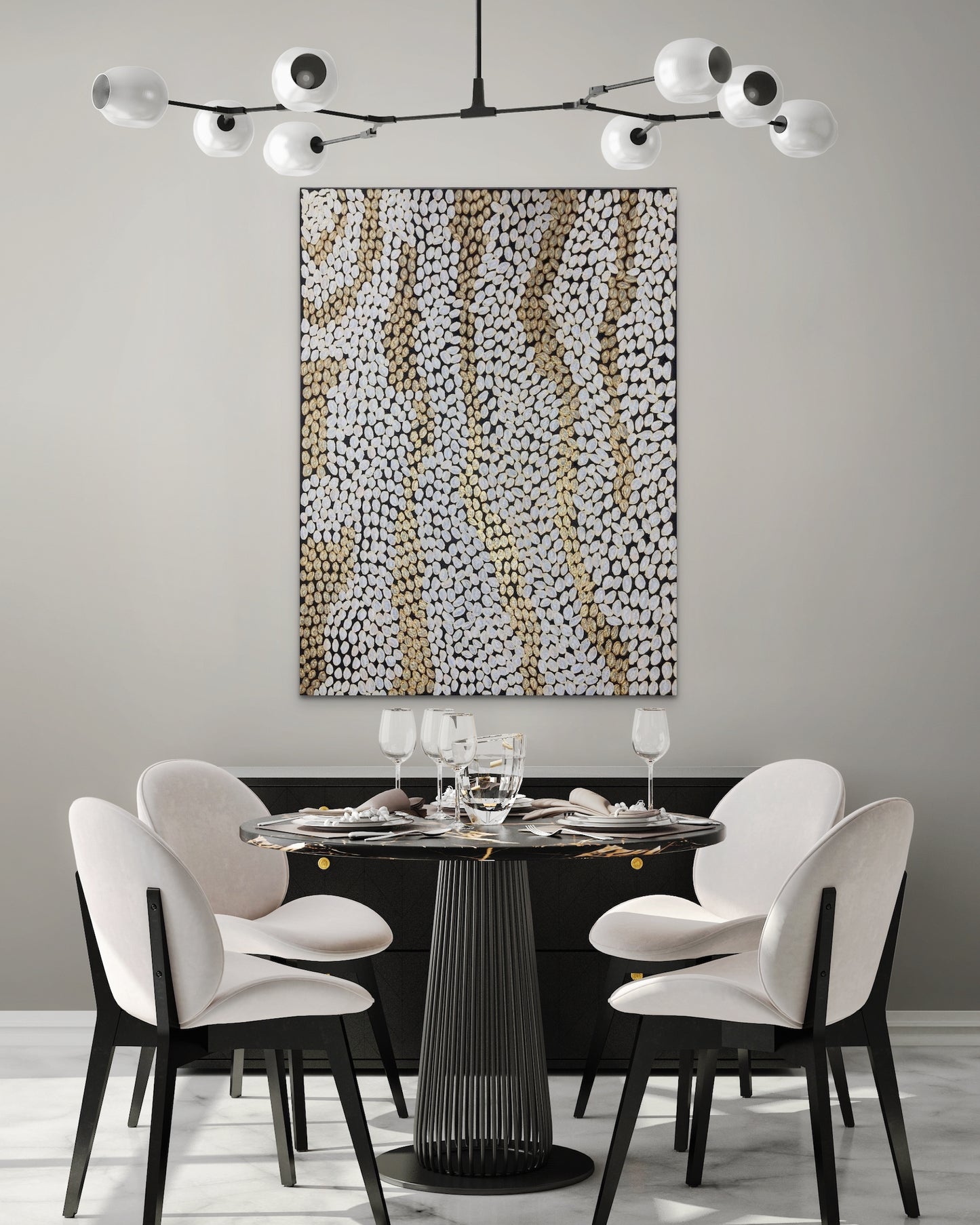 Aboriginal Artwork | Bush Medicine Copper and Metallic Tones | Glee Art