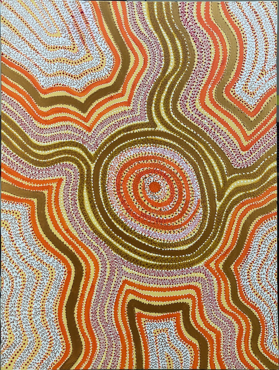 Aboriginal Art | Desert Sands Colours | GleeArt by Maggie Gleeson Briscoe Penangk